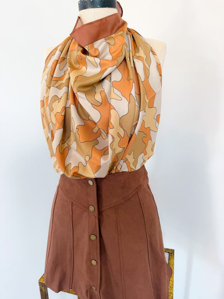Popich Tie Scarf Top