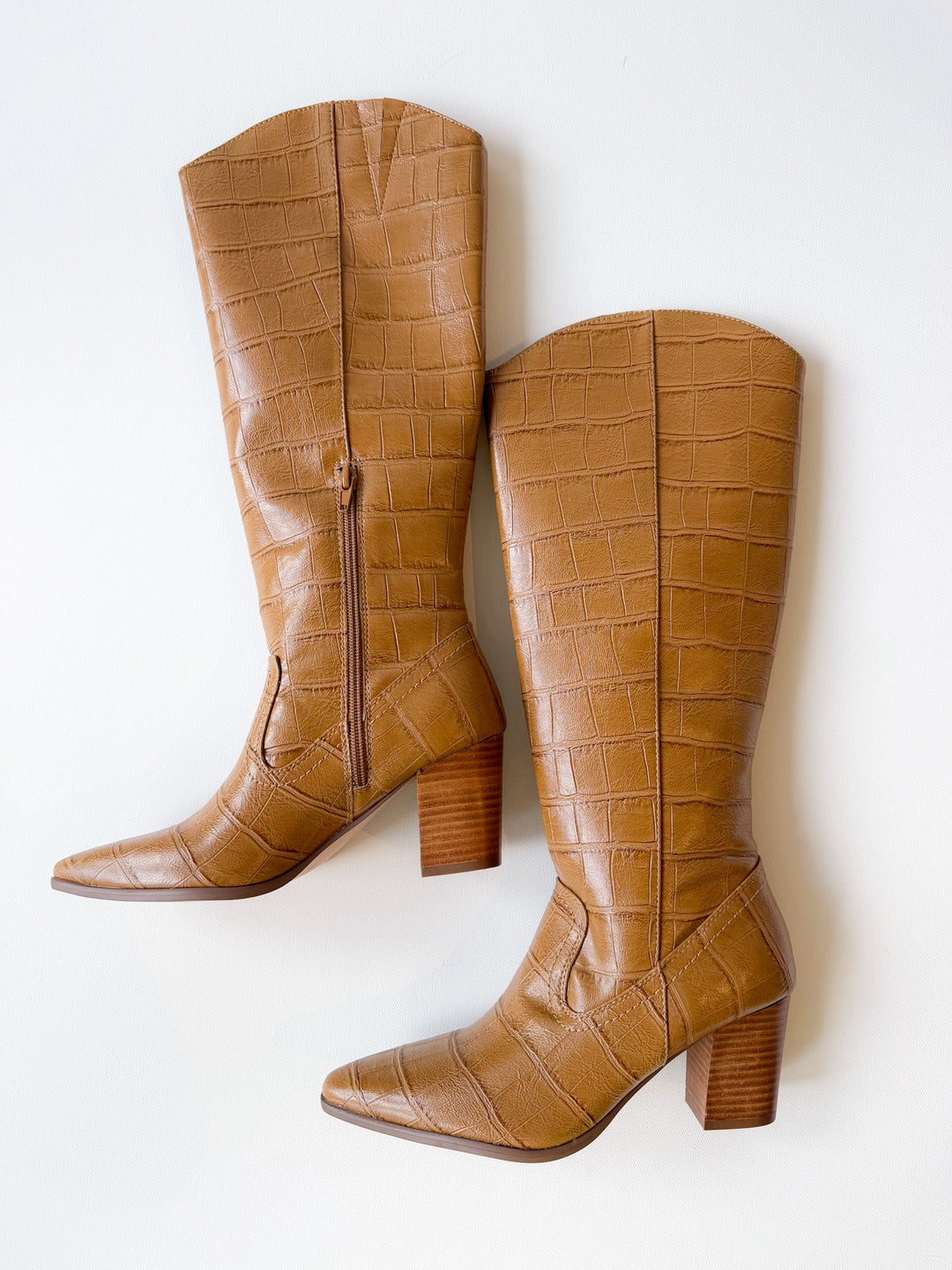 Kirby Croc Heeled Boot