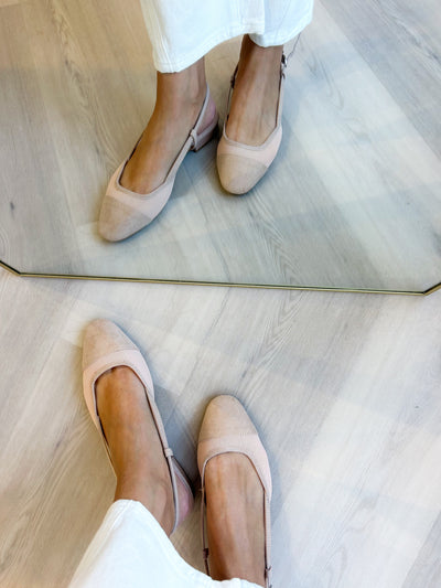 Jen Slip Mesh Kitten Heel