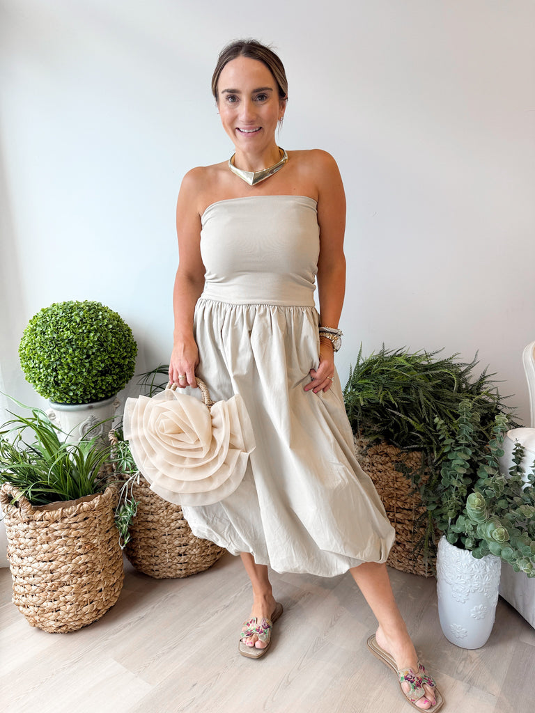 Bennet Dress Beige / L