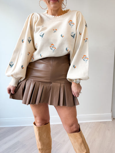 Romy Scallop Bottom Sweater