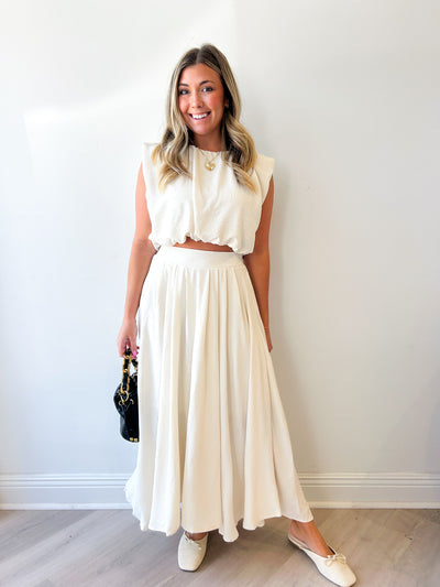 Kayley Skirt Set cream