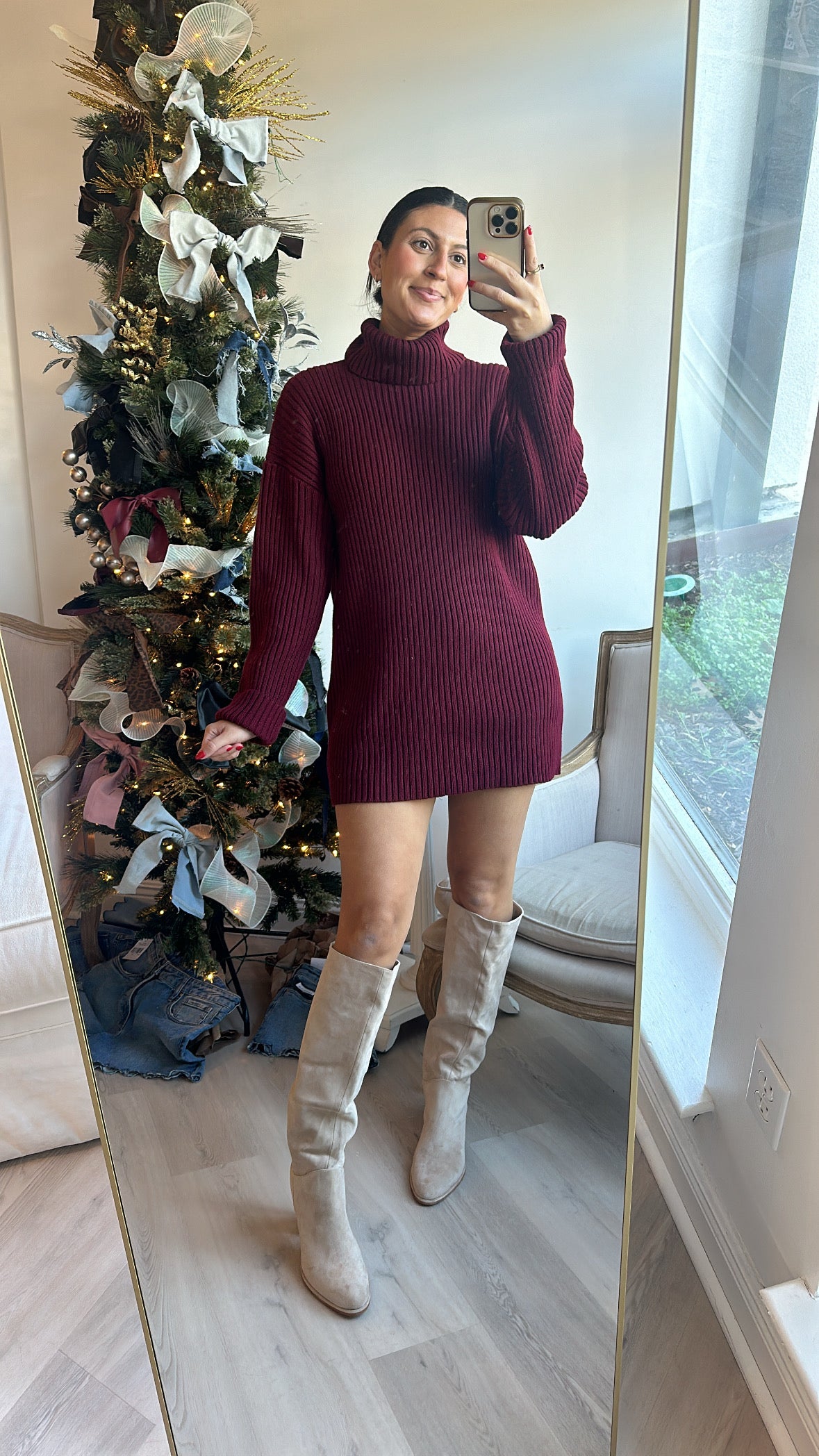 Perfect Turtleneck Sweater Dress