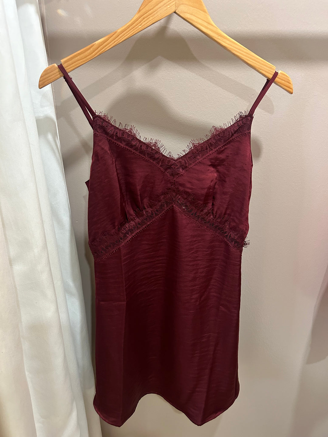 One Look Lace Trim Mini Dress