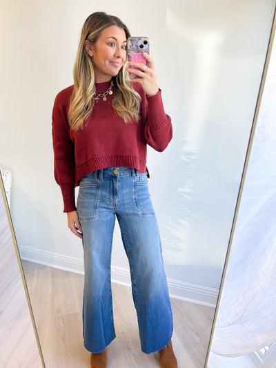 Meg High Rise Wide Leg Jean