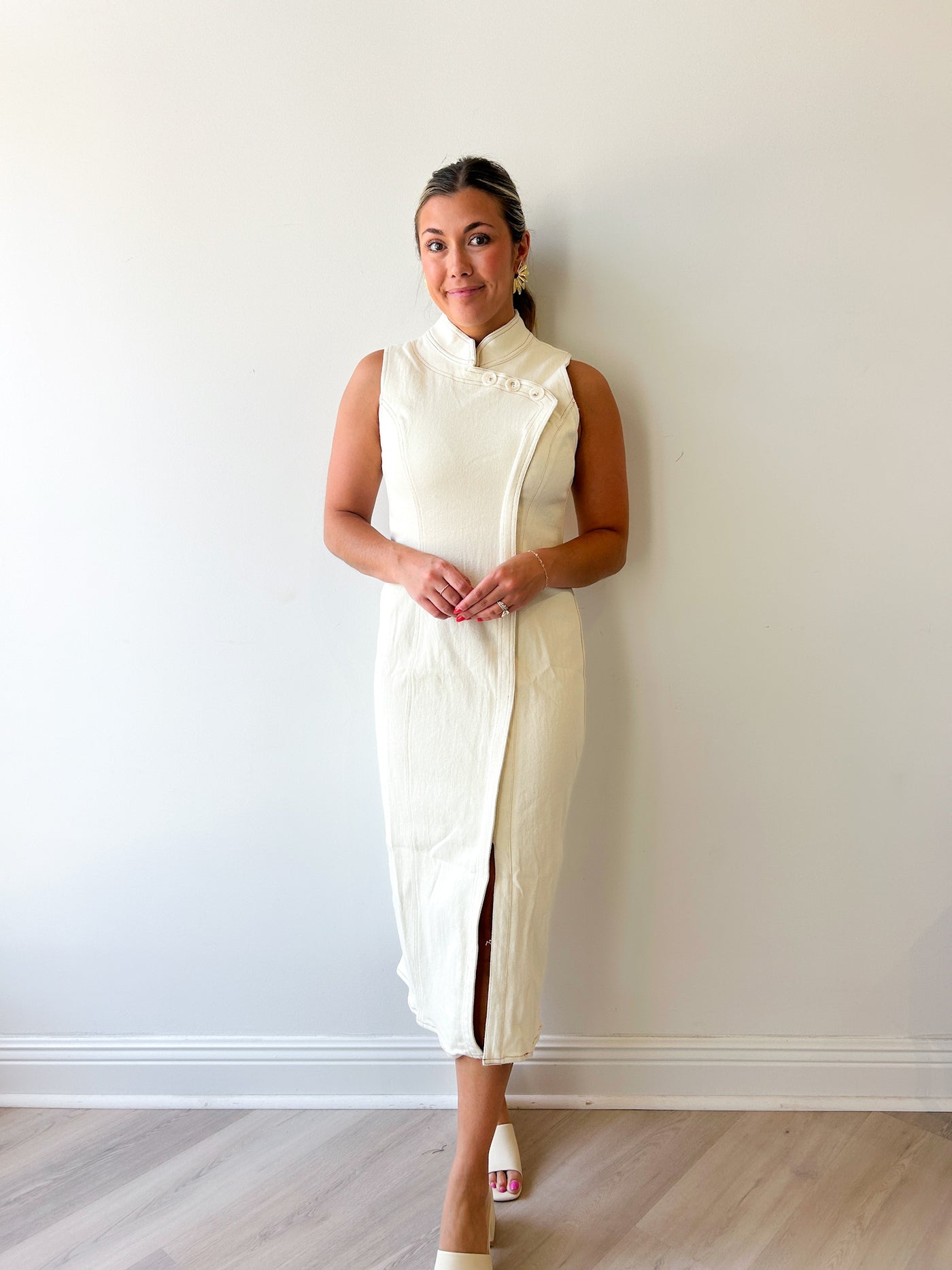 Lollie Midi Denim Dress