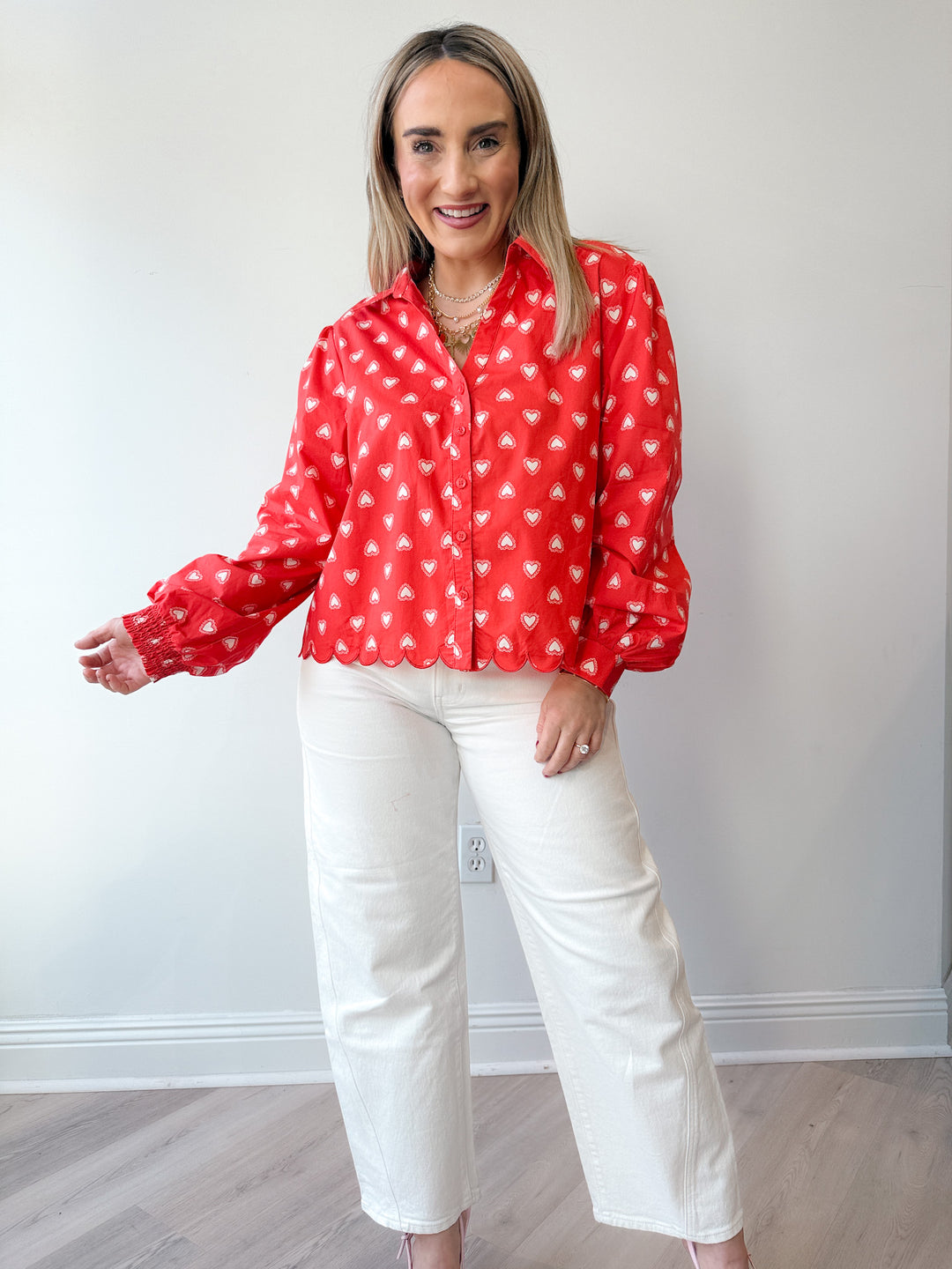 Heart You Poplin Shirt