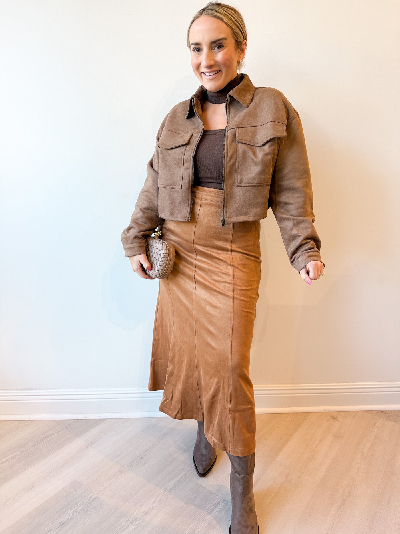 Alix Suede Jacket Coffee