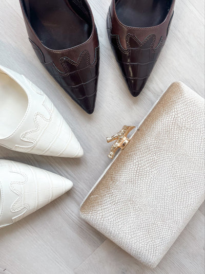 Alana Evening Clutch Gold