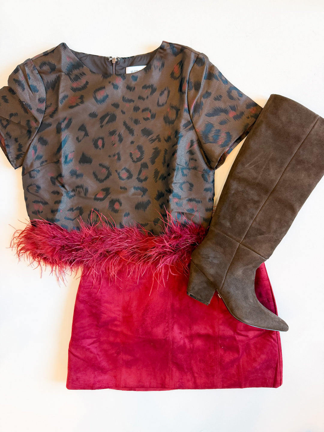 Maisy Fitted Suede Skirt