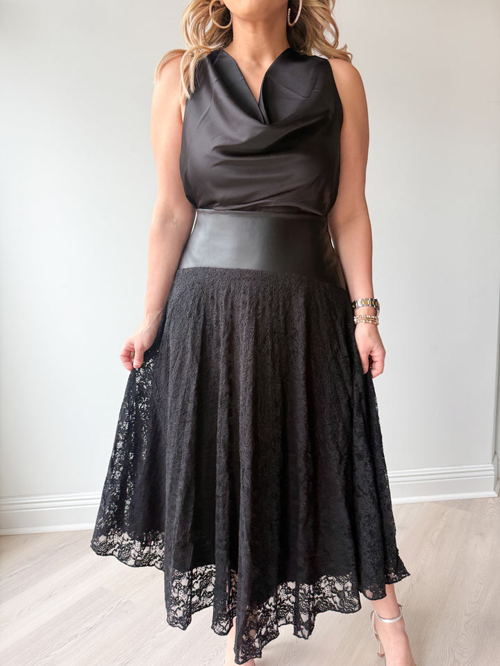 Camille Lace Midi Skirt