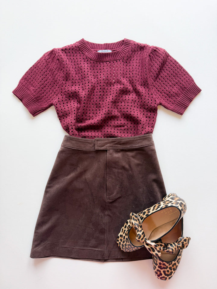 Flynn Netted Sweater Top