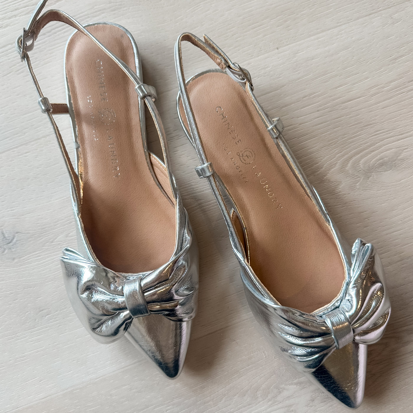 Harmony Slingback Flat silver