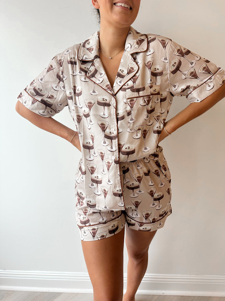 Cutesy Pajama Set espresso martini