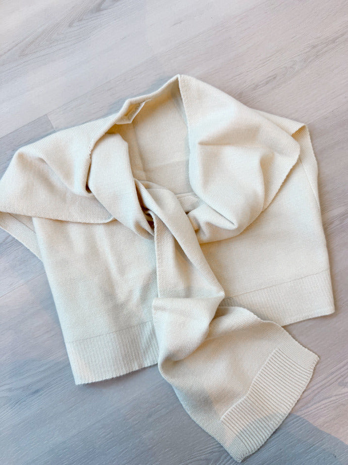 Preppy Mock Sweater Wrap