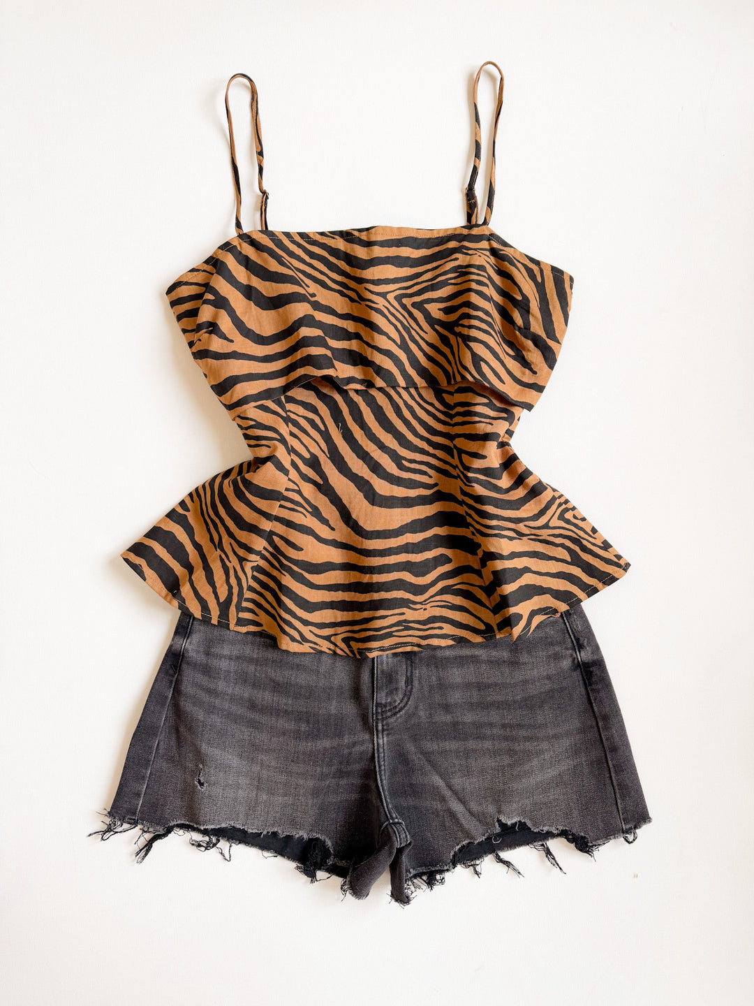 Leona Fit &amp; Flare Tank w/ Layered Bust Panel
