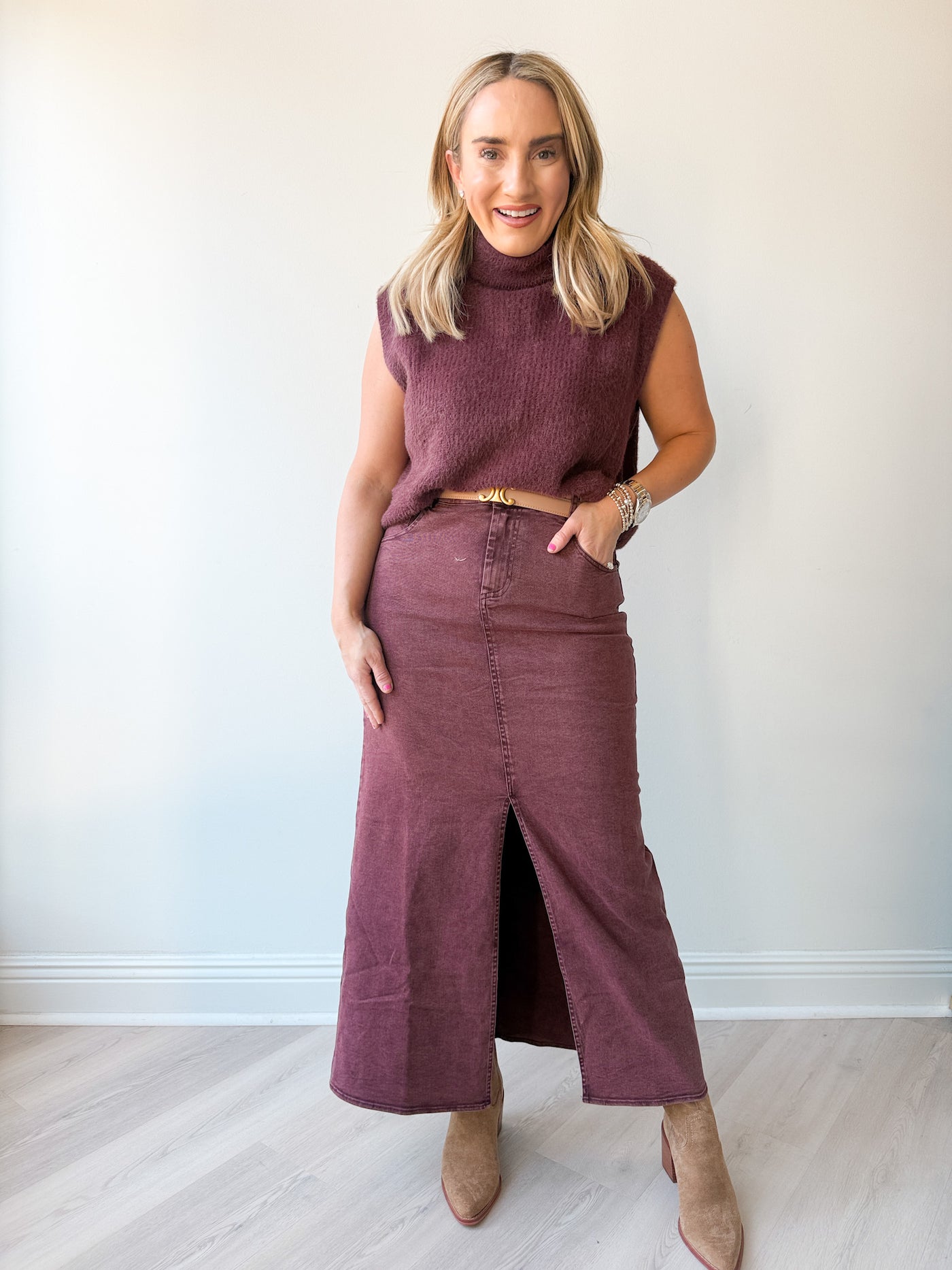 Jill Twill Maxi Skirt