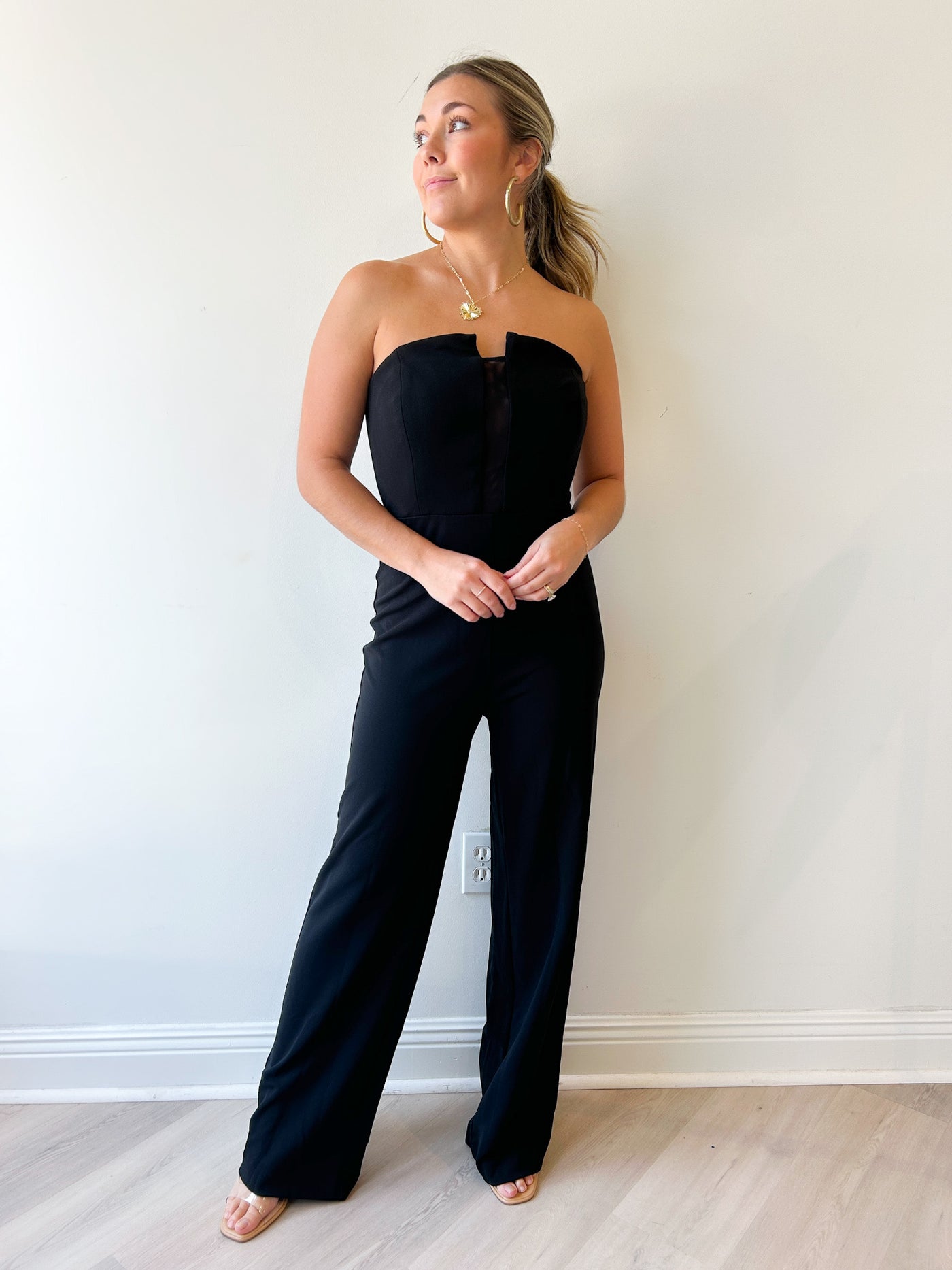 Donna Stretch Crape Jumpsuit