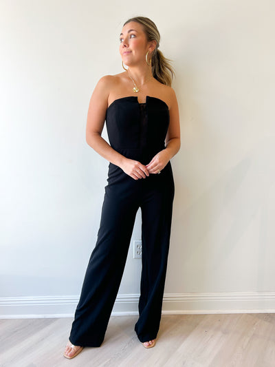 Donna Stretch Crape Jumpsuit