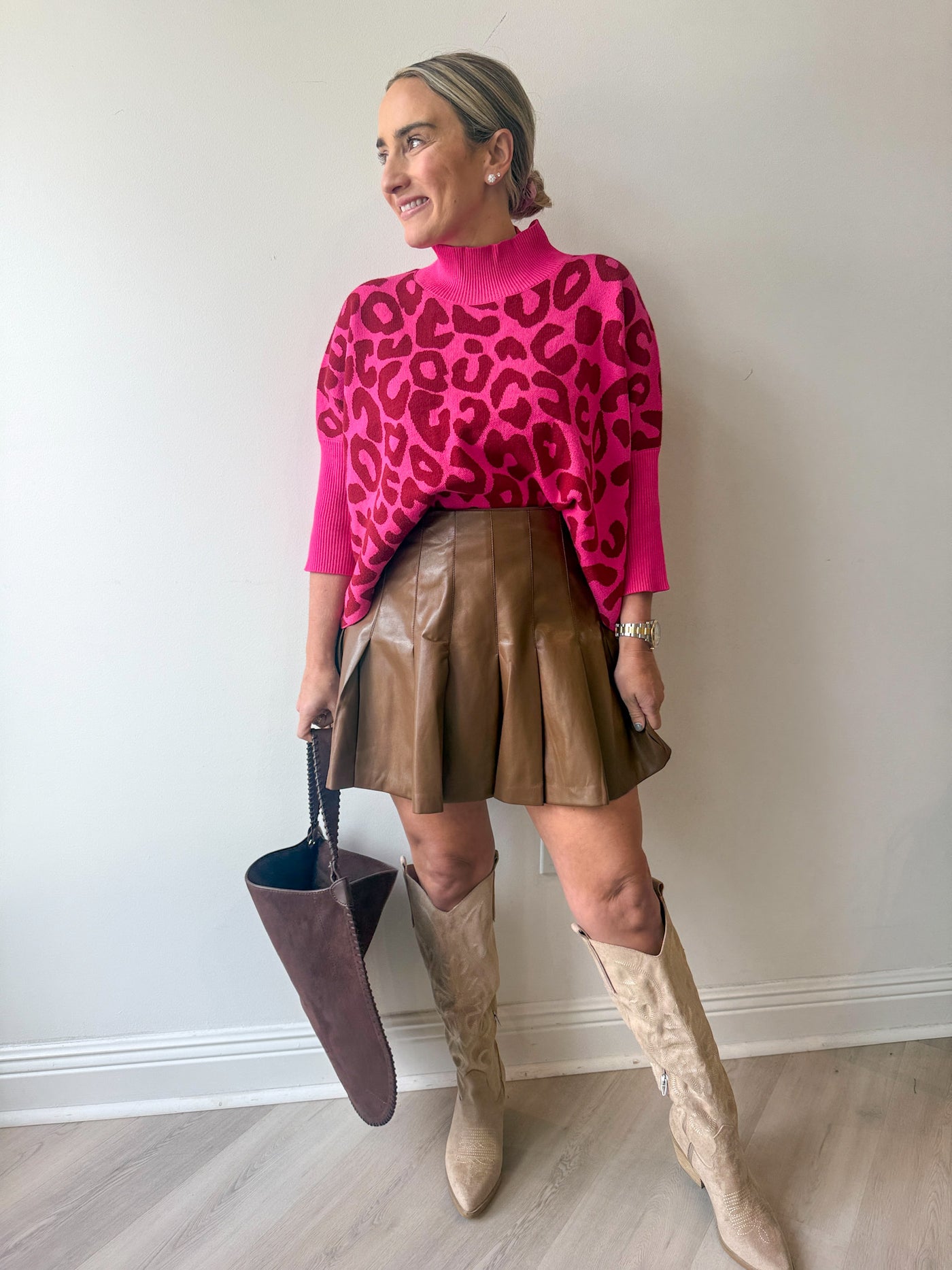 Aja Bozoma Sweater Super Pink OneSize