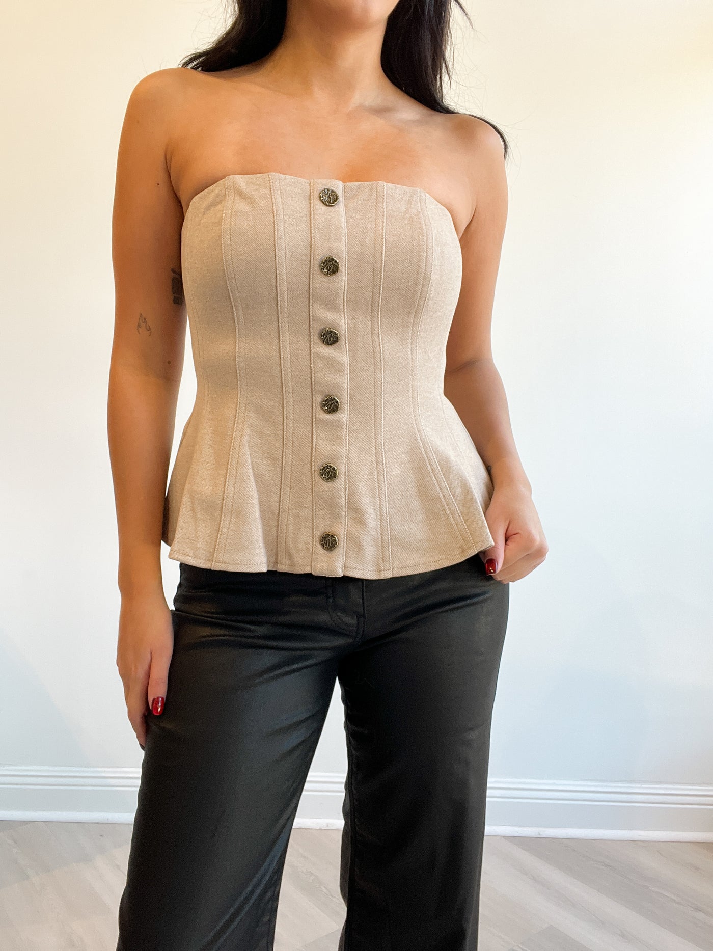 Alana Strapless Knit Top