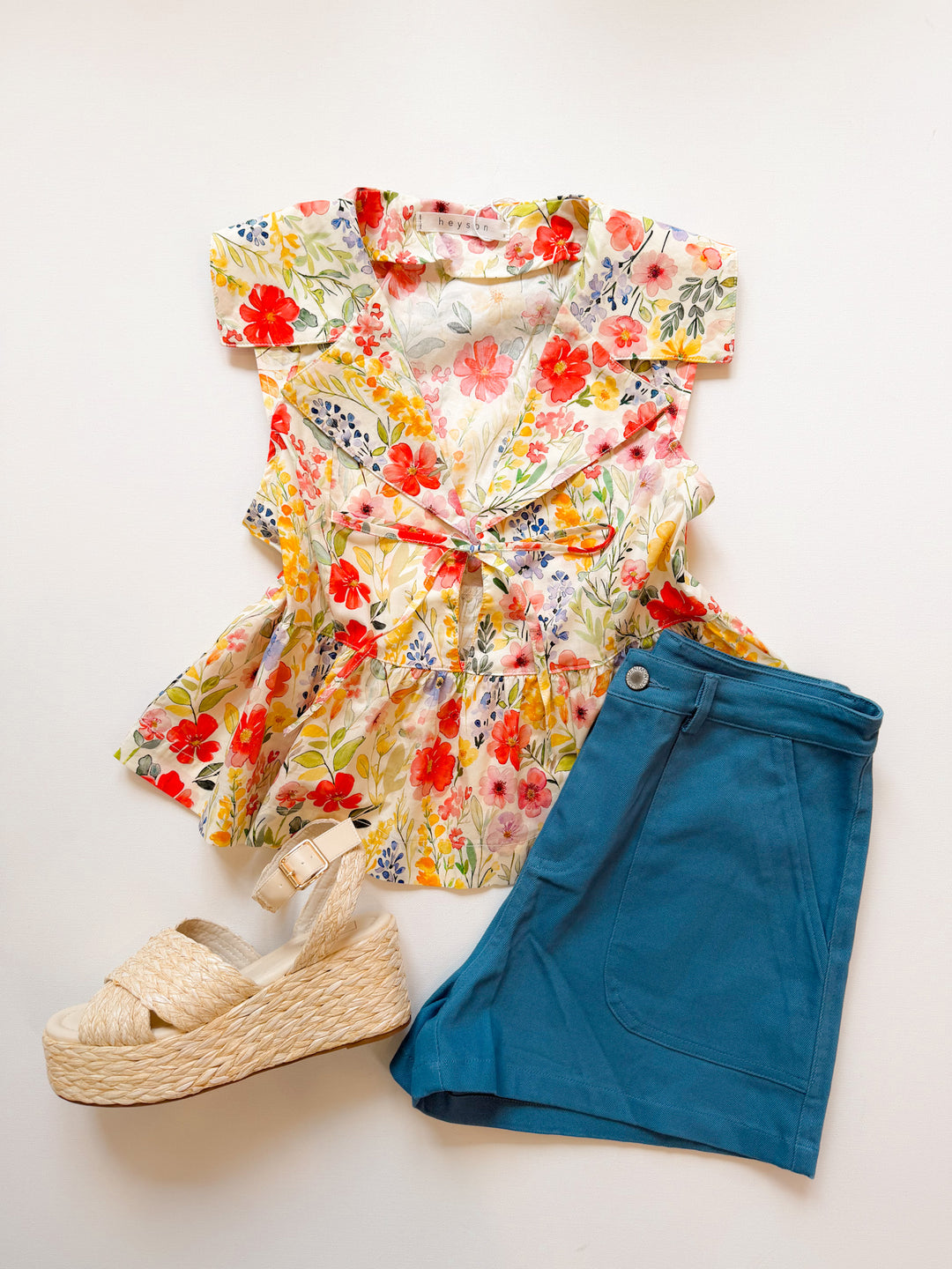 Annie Floral Peplum Top
