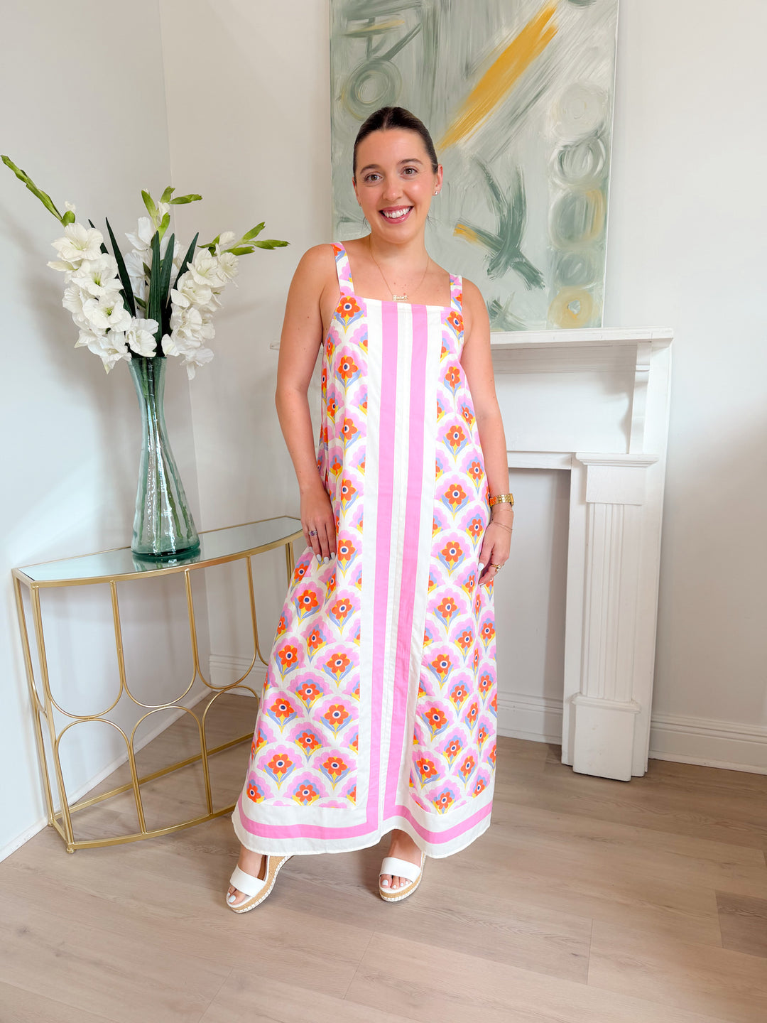 Tori Print Midi Dress