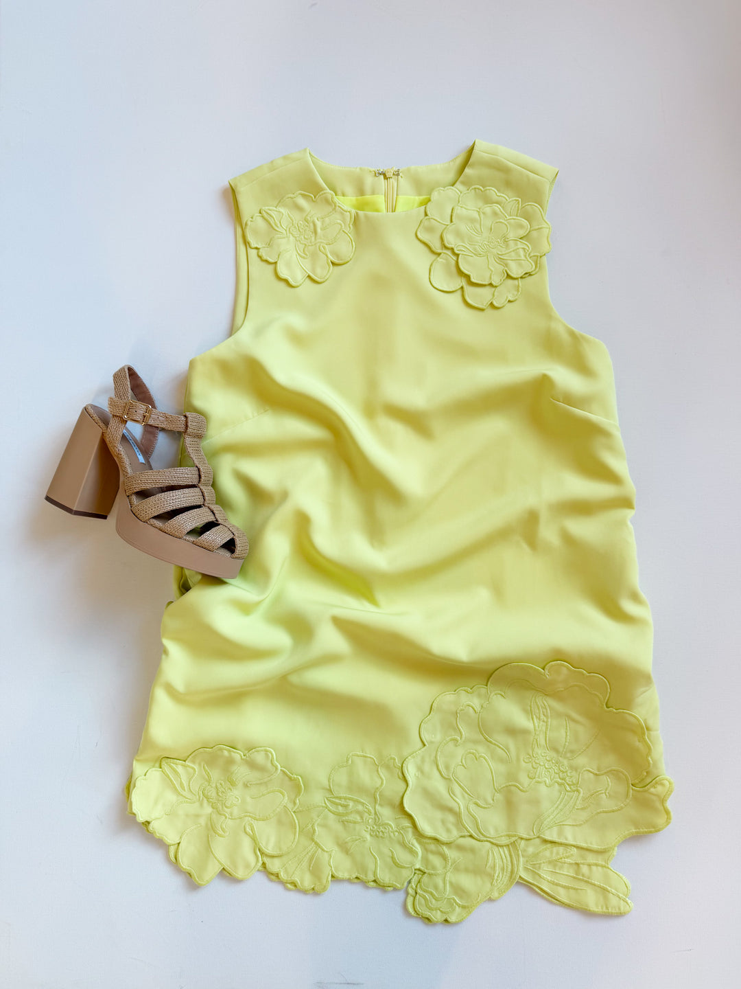 Rosalie Floral Applique Mini Dress