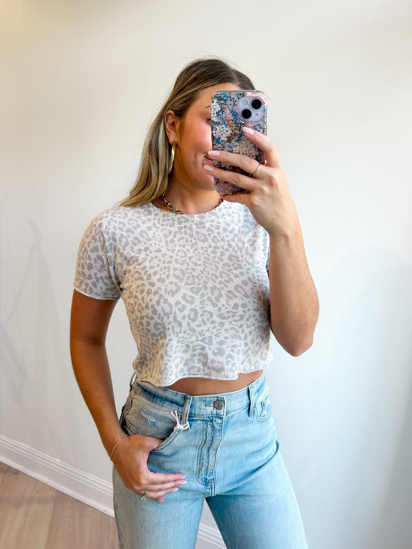 Cheetah Crop Tee
