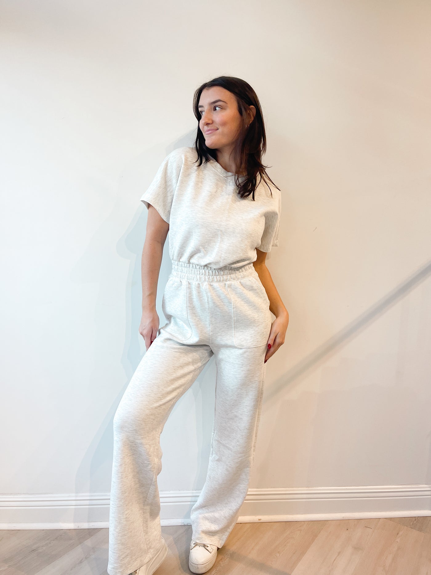 Raechelle Modal Jumpsuit Heather Grey