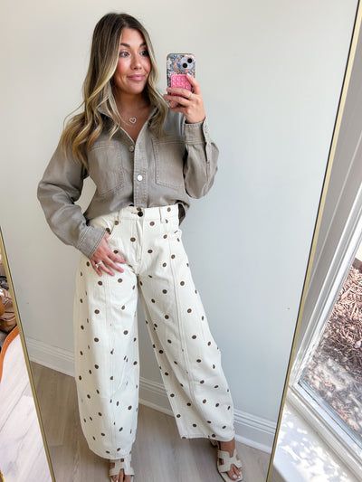 Bekha Polka Dot Denim