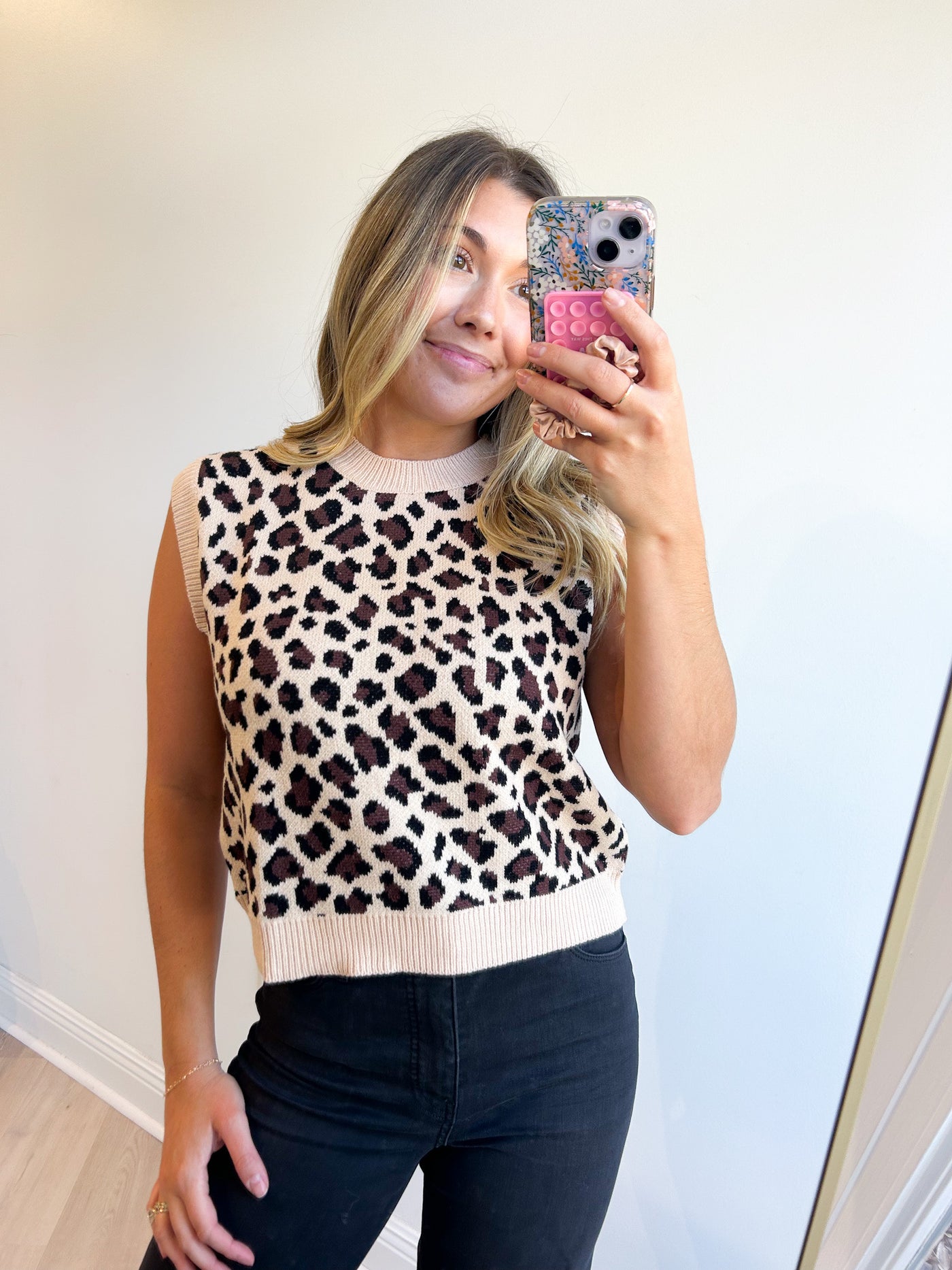 Prim Knit Sleeveless Sweater