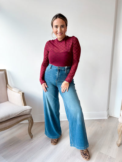 wide leg denim