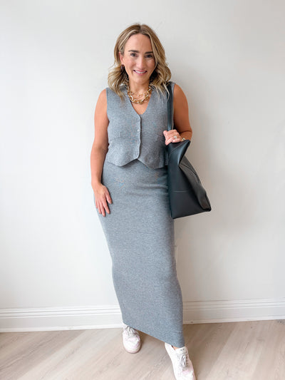 Knit Maxi Skirt Set