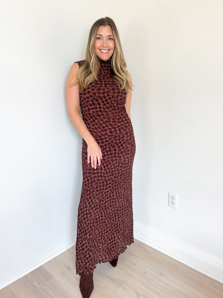 Anderson Mock Neck Maxi Dress