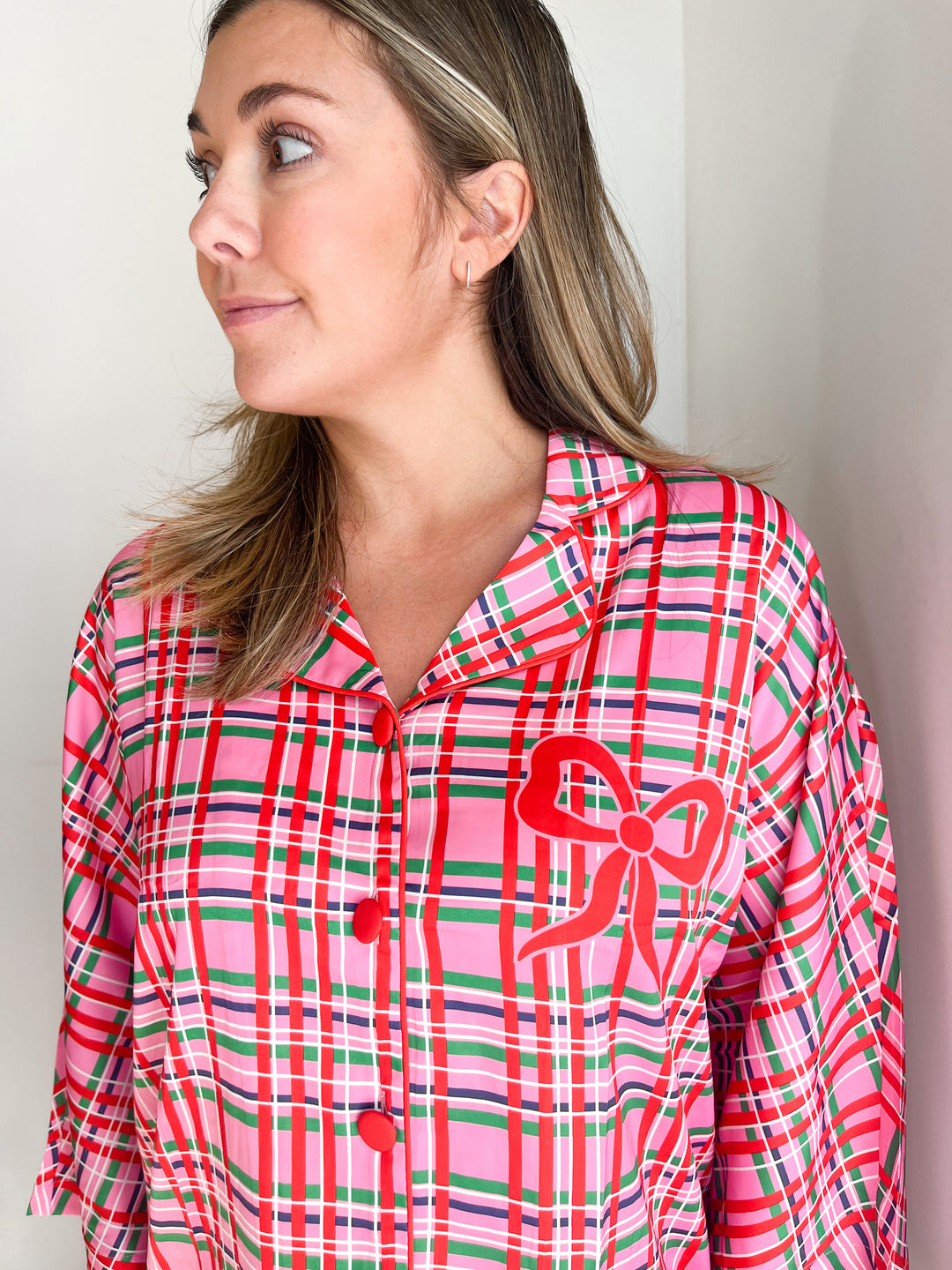Sunsilky 3/4 Sleeve Top &amp; Pant Pajama Set
