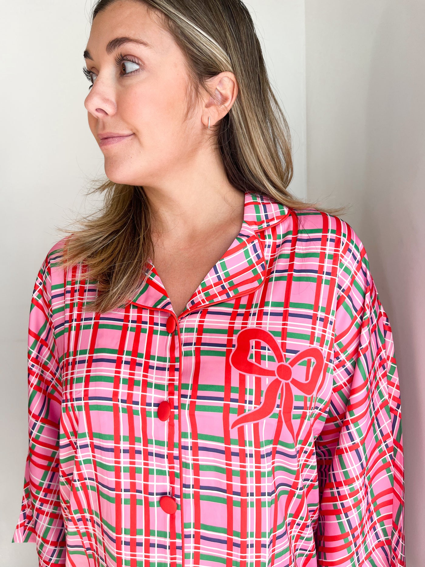 Sunsilky 3/4 Sleeve Top & Pant Pajama Set