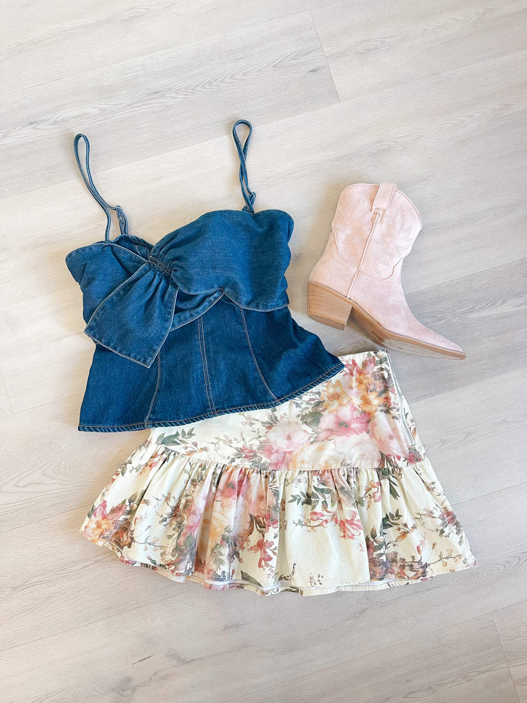 Miley Denim Top