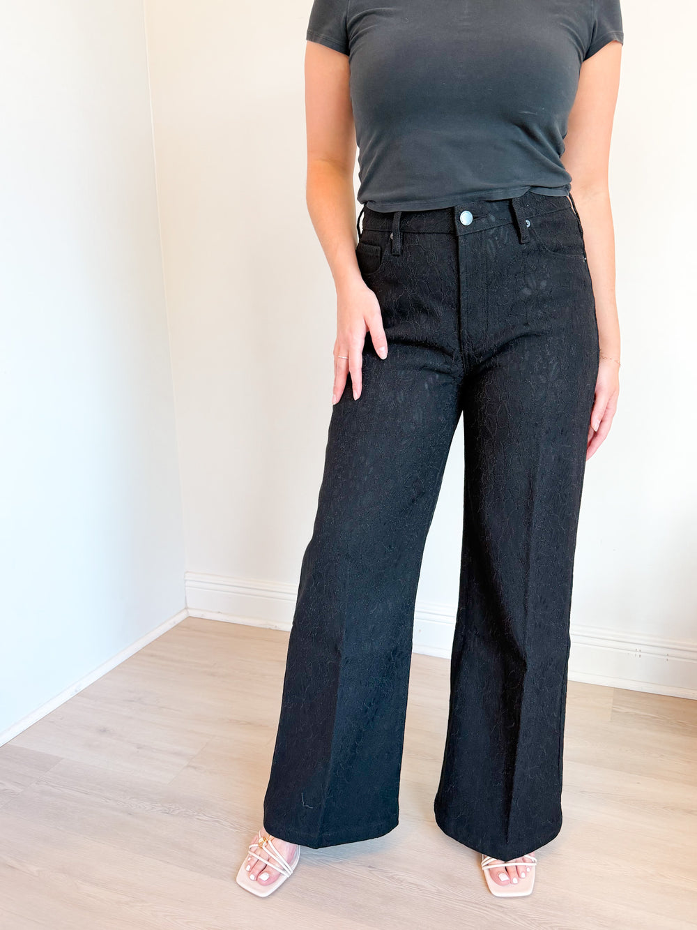 Fiona Lace Jean Black Lace