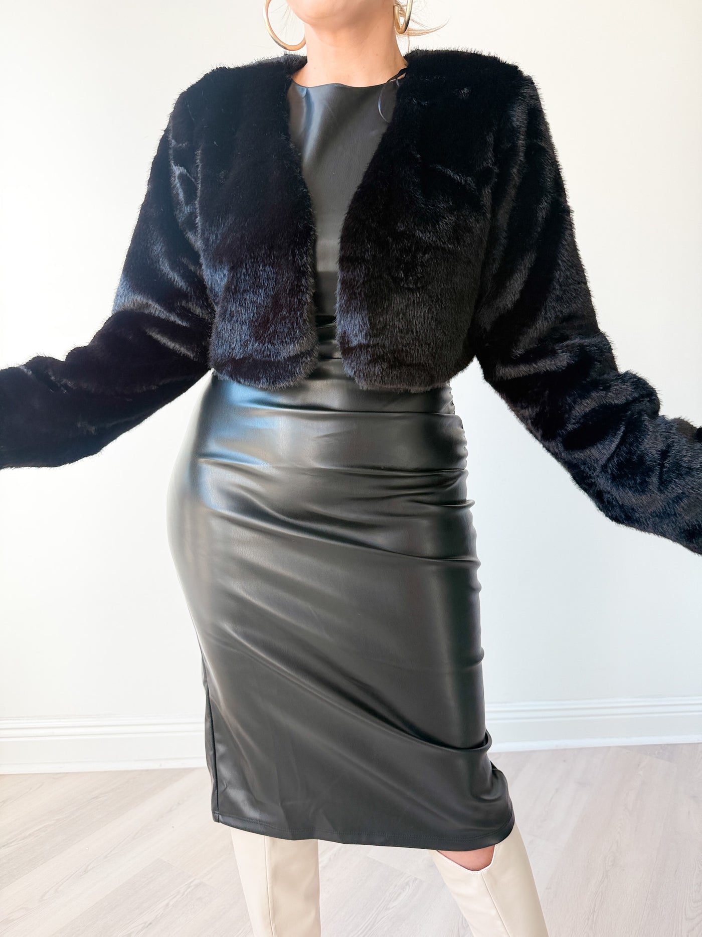 Lucy Faux Fur Bolero