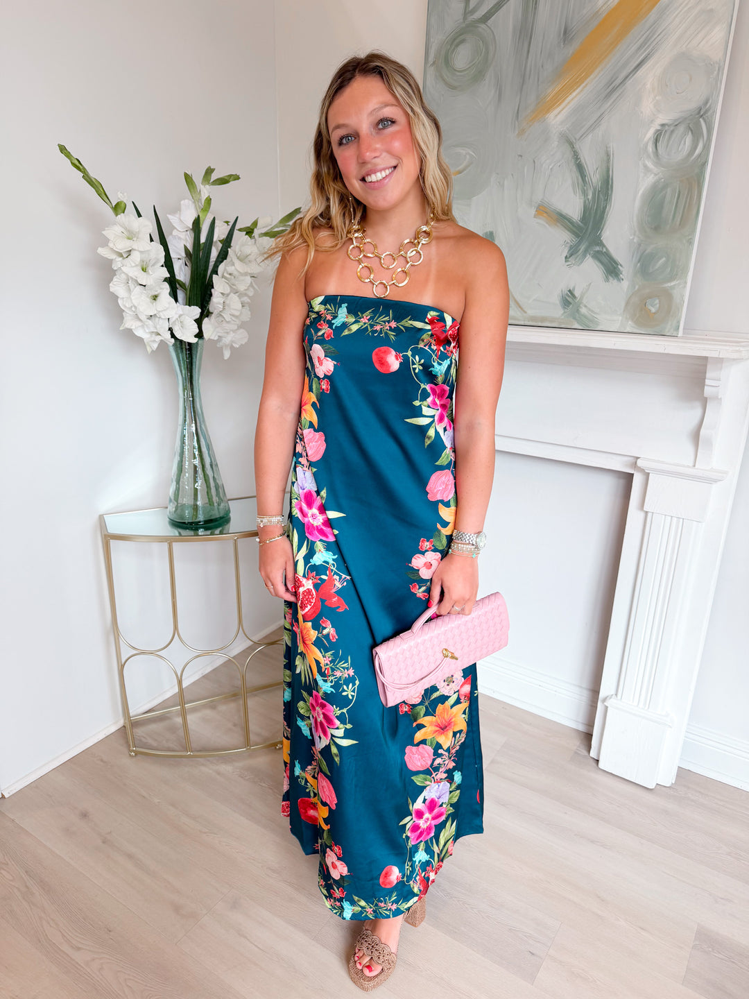 Indie Botanical Maxi Dress