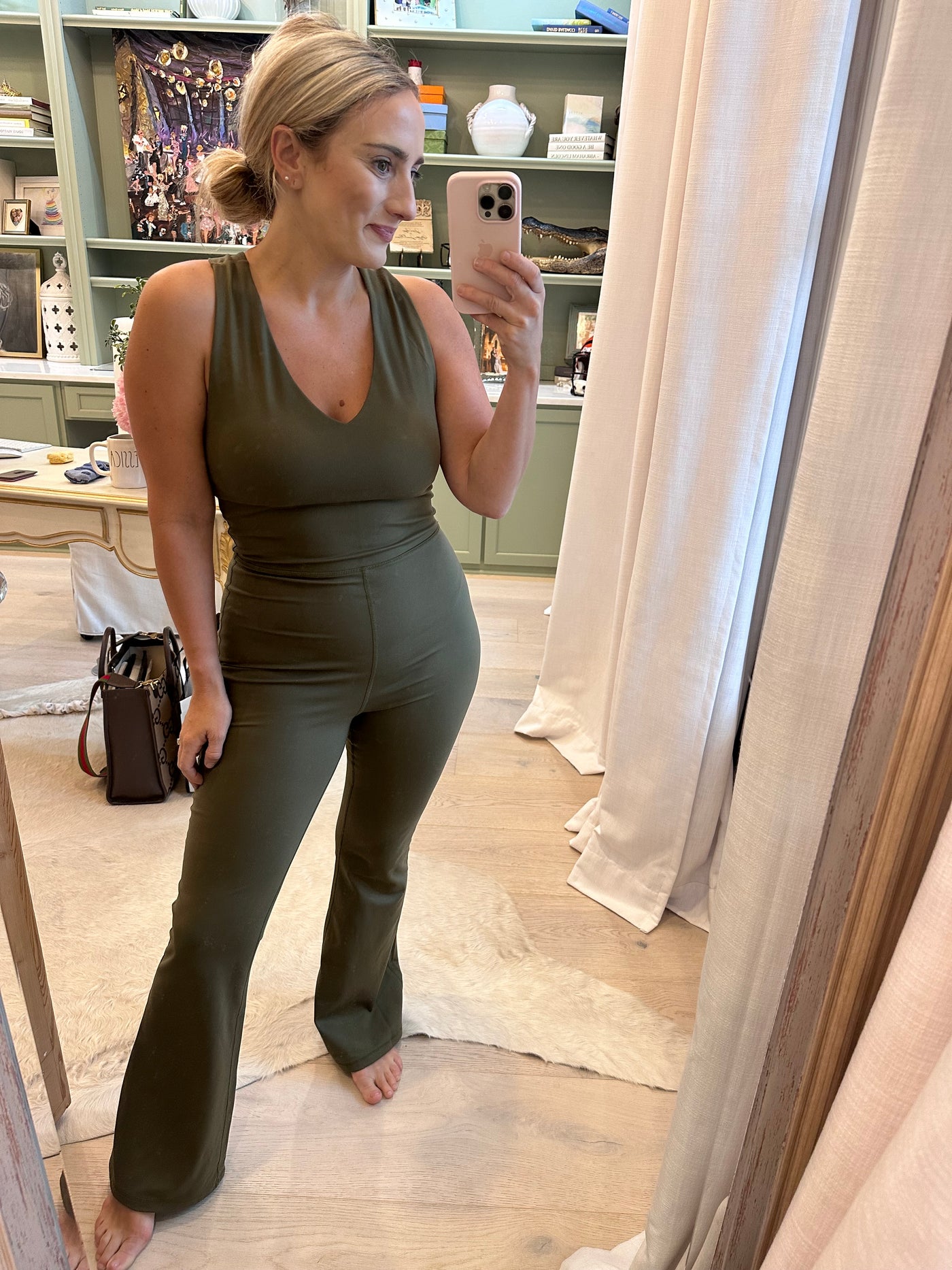 Knot Back Active Jumpsuit