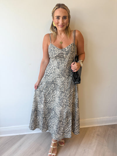 Sonia Bustier Flare Midi Dress