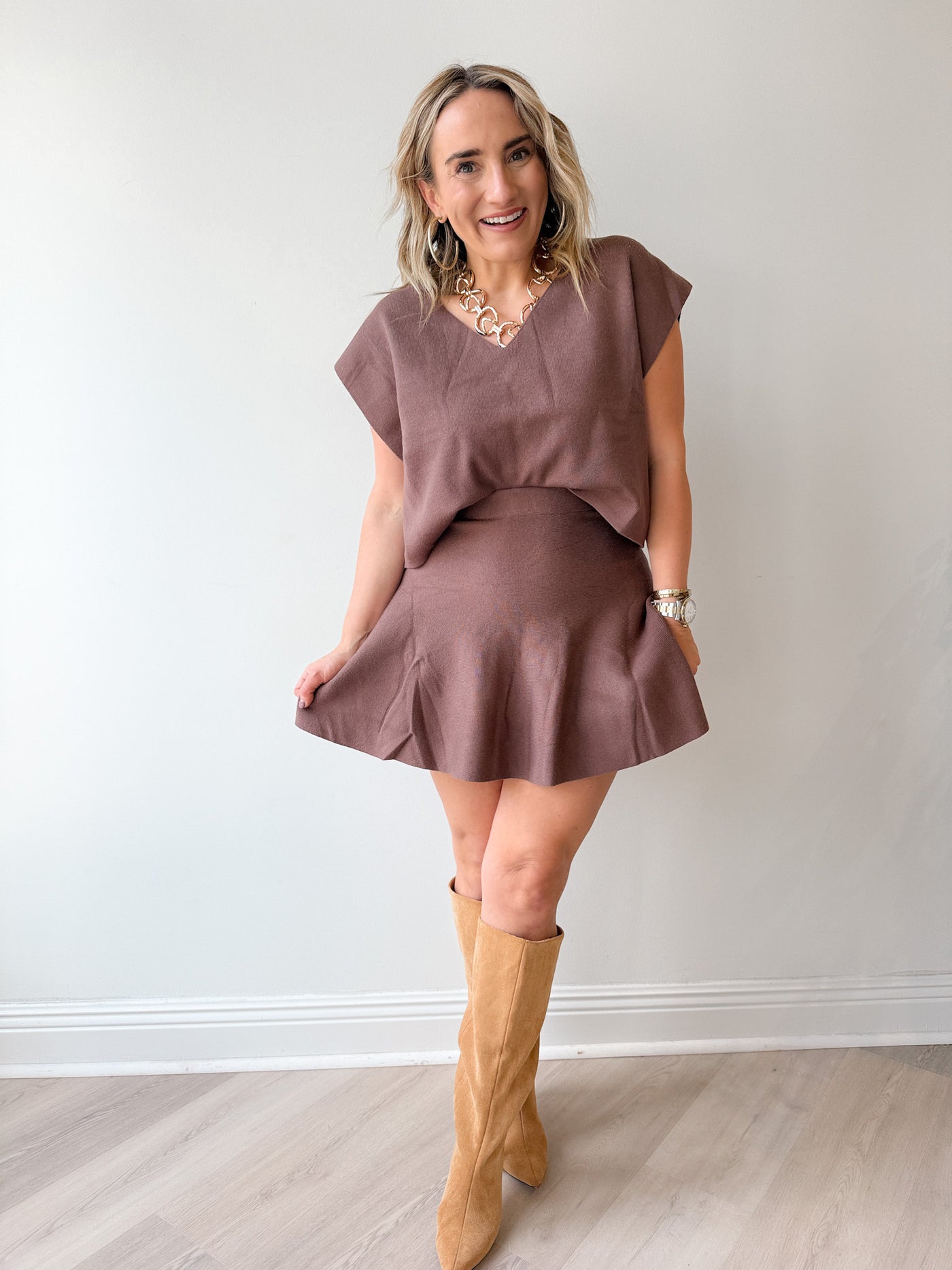 Nelly Knit Skirt Set