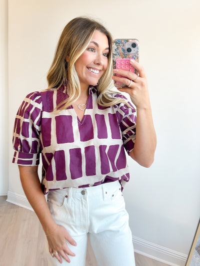 Elise Blouse Wine