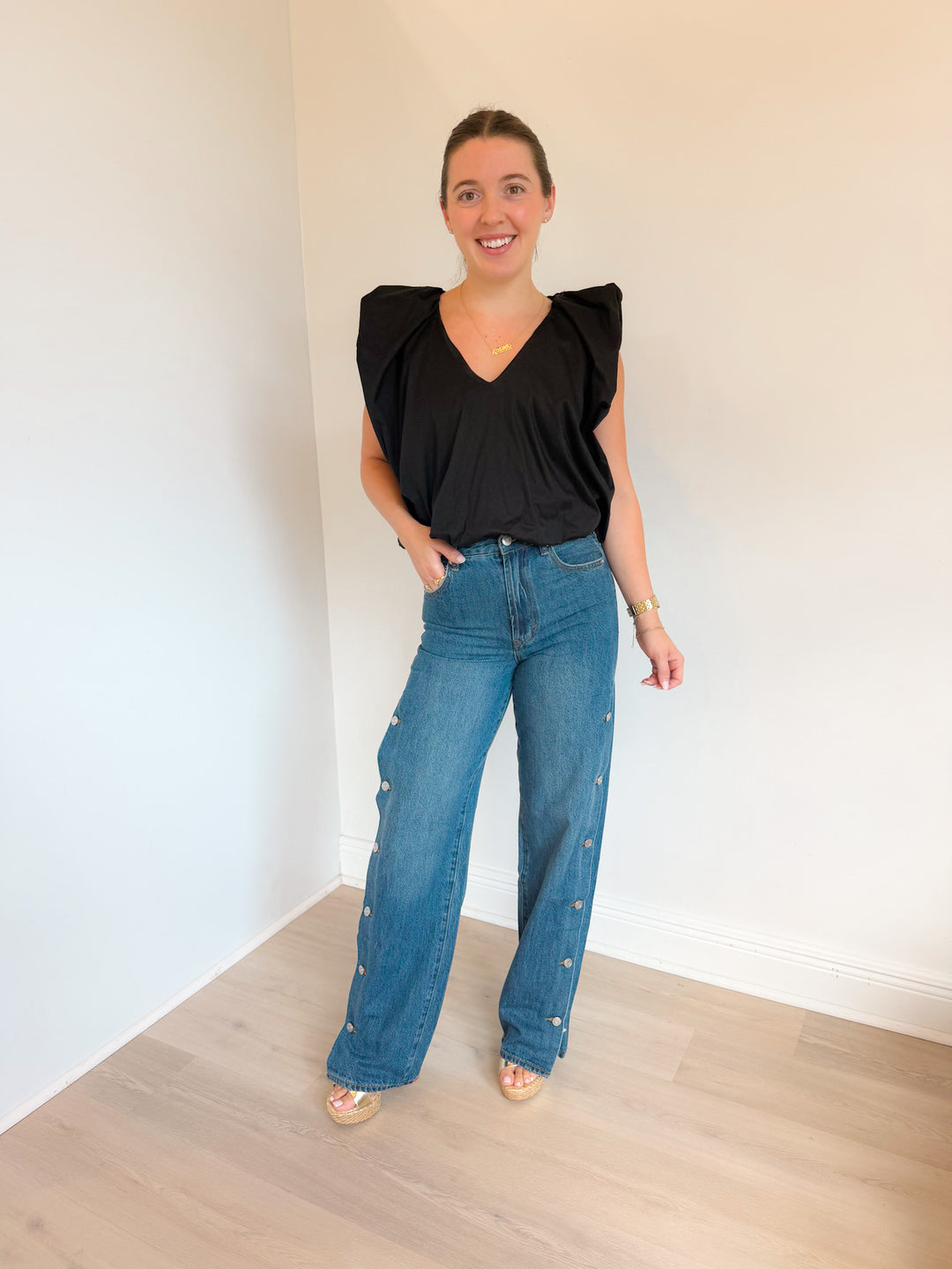 Wyeth Buttoned Relaxed Straight
