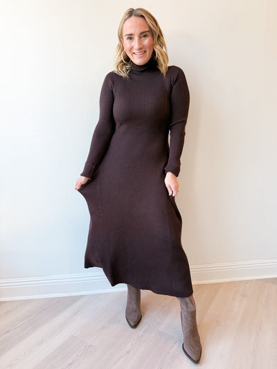 Stella Dress dark chocolate