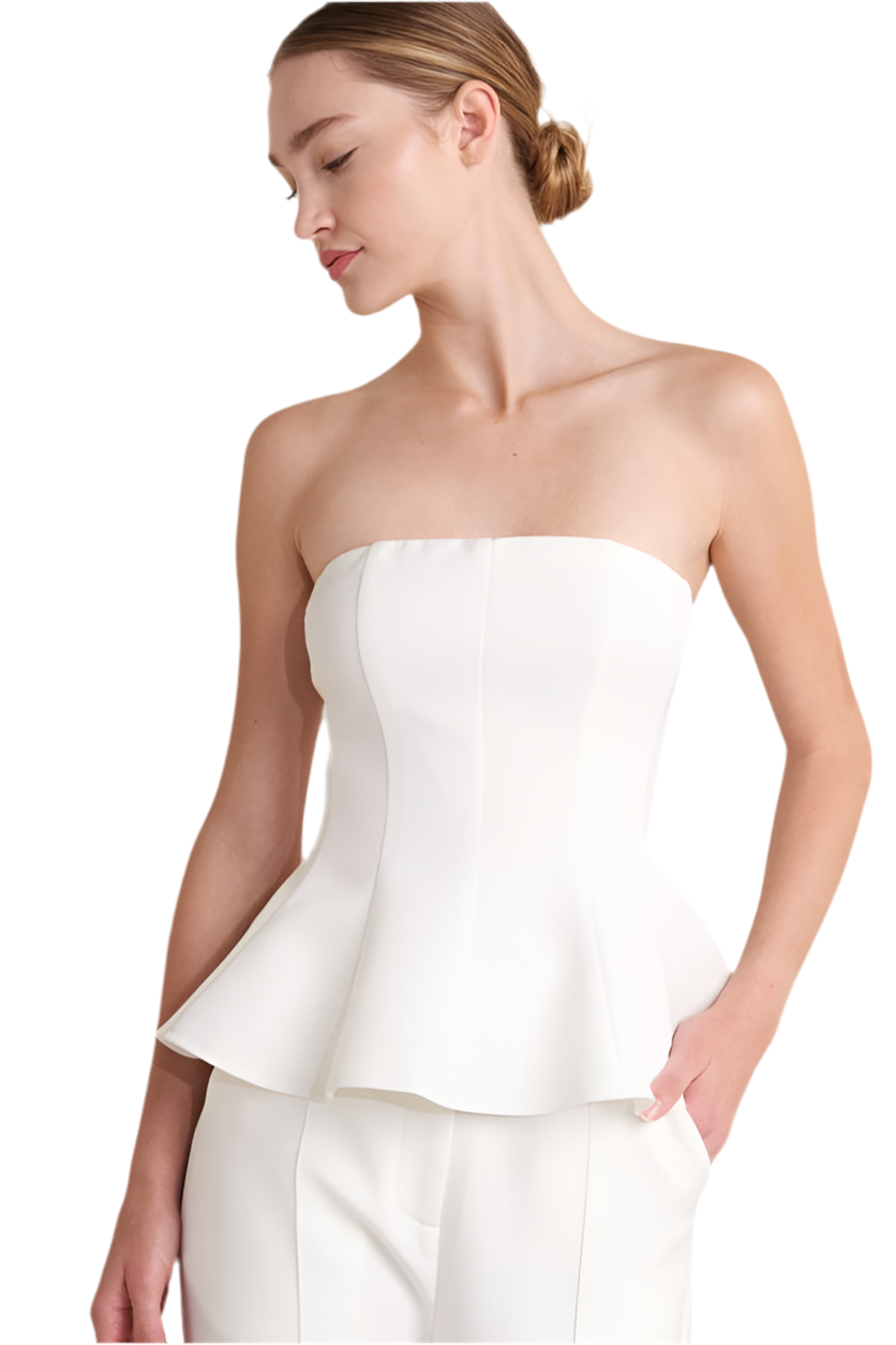 Sami Strapless Top White