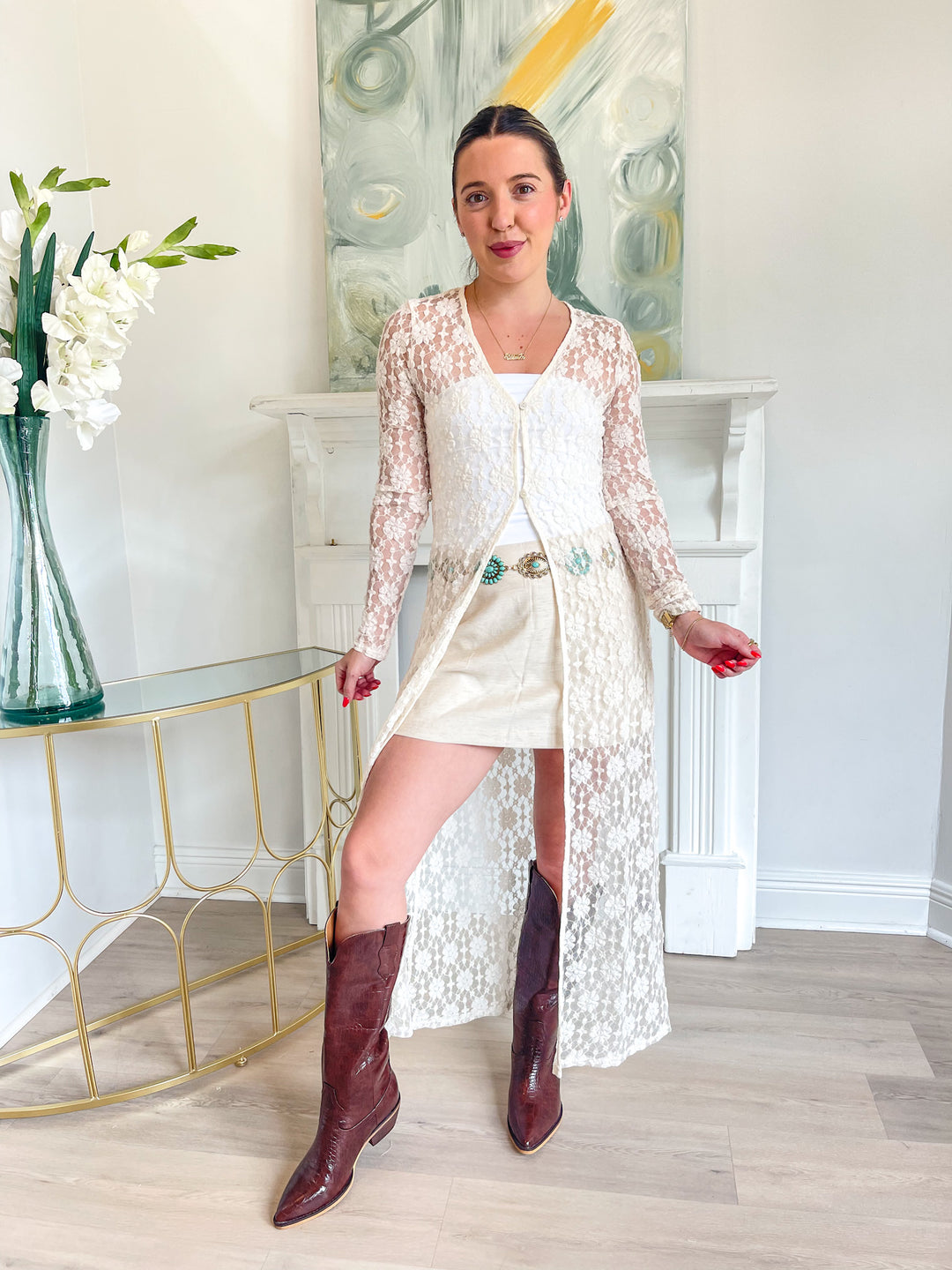 Letters Cardi