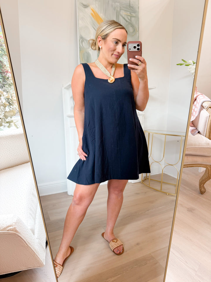 Lauren Square Neck Tank Swing Dress